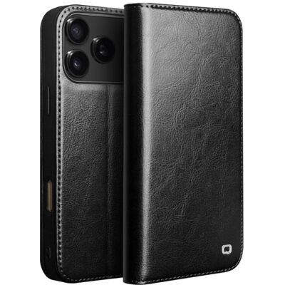 QIALINO Kožený obal pre Apple iPhone 17 Pro Max / iPhone 18 Pro Max čierny QIALINO Kožený obal pre Apple iPhone 17 Pro Max / iPhone 18 Pro Max čierny