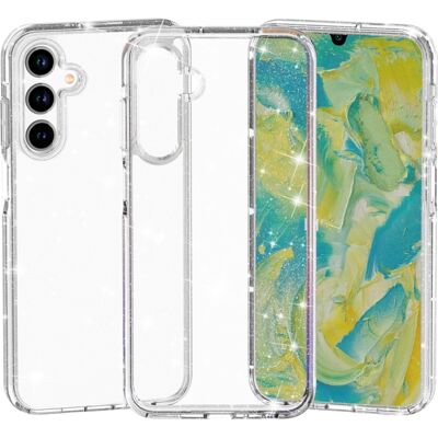 PROTEMIO CLARO Ochranný kryt pre Samsung Galaxy A16 / A16 5G TRANSPARENT GLITTER PROTEMIO CLARO Ochranný kryt pre Samsung Galaxy A16 / A16 5G TRANSPARENT GLITTER