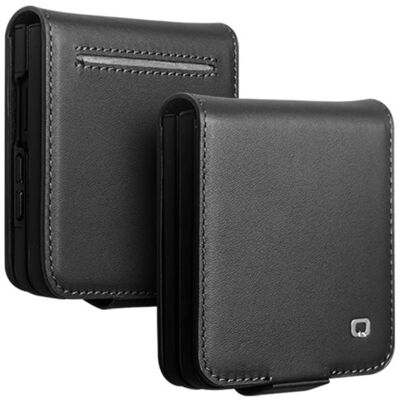 QIALINO CLASSIC Kožené puzdro pre Samsung Galaxy Z Flip8 čierne QIALINO CLASSIC Kožené puzdro pre Samsung Galaxy Z Flip8 čierne