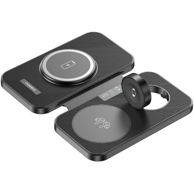 CHOETECH T616-F Bezdrôtová nabíjačka 3v1 pre Apple / Samsung čierna CHOETECH T616-F Bezdrôtová nabíjačka 3v1 pre Apple / Samsung čierna