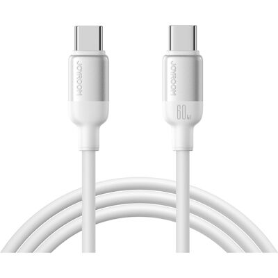 JOYROOM LIVELY S-A62 Kábel Typ USB-C 60W 1.2m biely JOYROOM LIVELY S-A62 Kábel Typ USB-C 60W 1.2m biely