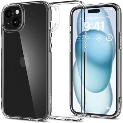 SPIGEN ULTRA HYBRID Apple iPhone 15 CRYSTAL CLEAR SPIGEN ULTRA HYBRID Apple iPhone 15 CRYSTAL CLEAR