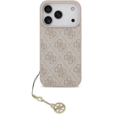 GUESS 4G CHARM Kryt s príveskom Apple iPhone 17 Pro PINK GUESS 4G CHARM Kryt s príveskom Apple iPhone 17 Pro PINK