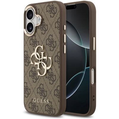 GUESS 4G METAL Ochranný obal pre Apple iPhone 17 BROWN GUESS 4G METAL Ochranný obal pre Apple iPhone 17 BROWN