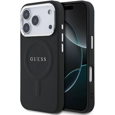 GUESS PU MAGSAFE Ochranný kryt pre Apple iPhone 17 Pro Max BLACK GUESS PU MAGSAFE Ochranný kryt pre Apple iPhone 17 Pro Max BLACK