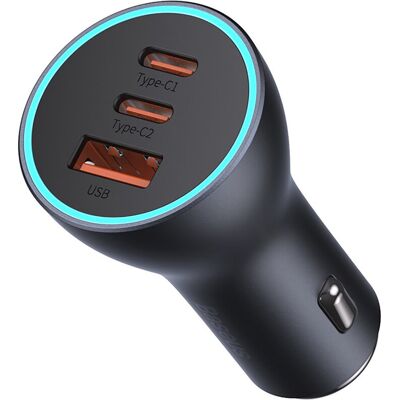 BASEUS CGJP010013 65W Nabíjačka do auta 1x USB + 2x USB Type-C čierna BASEUS CGJP010013 65W Nabíjačka do auta 1x USB + 2x USB Type-C čierna