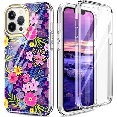 PROTEMIO DUAL ART Odolný kryt pre Apple iPhone 13 Pro FLORAL PROTEMIO DUAL ART Odolný kryt pre Apple iPhone 13 Pro FLORAL