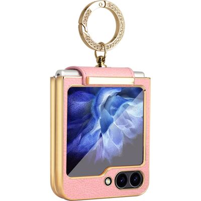 TECH-PROTECT LEATHER Kryt s držiakom pre Samsung Galaxy Z Flip7 FE 5G / Flip6 5G ružový TECH-PROTECT LEATHER Kryt s držiakom pre Samsung Galaxy Z Flip7 FE 5G / Flip6 5G ružový