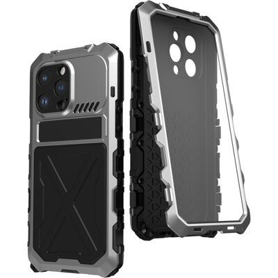 R-JUST SOLID Extra odolný kryt Apple iPhone 14 Pro strieborný R-JUST SOLID Extra odolný kryt Apple iPhone 14 Pro strieborný