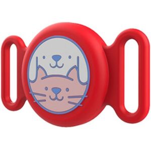PROTEMIO PET LOCATE Obal pre Apple AirTag na obojok psa / mačky červený PROTEMIO PET LOCATE Obal pre Apple AirTag na obojok psa / mačky červený