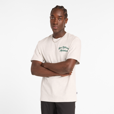 Pánske tričko New Balance MT43556AHH – béžové L Pánske Pánske tričko New Balance MT43556AHH – béžové L Pánske