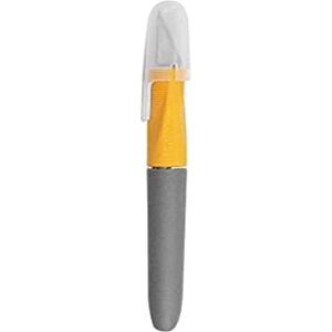 Westcott E-30403 00 Titanium Skalpell Softgrip-Griff mit Schutzkappe, grau/gelb Westcott E-30403 00 Titanium Skalpell Softgrip-Griff mit Schutzkappe, grau/gelb
