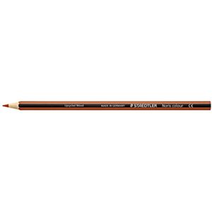 Staedtler Pastelky Noris colour, siena, protiskluzový měkký povrch, vysoká odolnost proti zlomení, Made from Upcycled Wood, intenzivní barvy, šestihranný formát, 12 barevných tužek Siena, 185-73 Staedtler Pastelky Noris colour, siena, protiskluzový měkký povrch, vysoká odolnost proti zlomení, Made from Upcycled Wood, intenzivní barvy, šestihranný formát, 12 barevných tužek Siena, 185-73