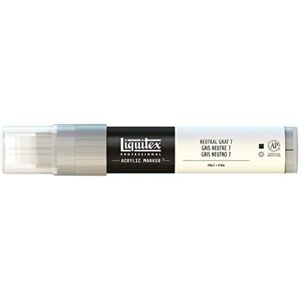 Liquitex Profesionální malba akryl zvýrazňovač akrylová barva, neutrální šedá č. 7, akrylový popisovač 8-15 mm hrot Liquitex Profesionální malba akryl zvýrazňovač akrylová barva, neutrální šedá č. 7, akrylový popisovač 8-15 mm hrot