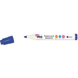 KREUL 16313 Porcelain Marker medium tmavě modrý pro děti vyvinutá porcelánová tužka vyvinutá pro děti, bez třepání a pumpičky okamžitě malovat KREUL 16313 Porcelain Marker medium tmavě modrý pro děti vyvinutá porcelánová tužka vyvinutá pro děti, bez třepání a pumpičky okamžitě malovat