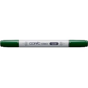 Copic Ciao Marker Typ G 28, Ocean Green, univerzální zvýrazňovač rozložení, se středně širokým a jedním štětcovým hrotem Copic Ciao Marker Typ G 28, Ocean Green, univerzální zvýrazňovač rozložení, se středně širokým a jedním štětcovým hrotem