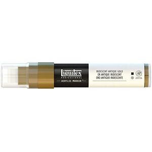 Liquitex 4610237 Professional Paint Marker, akrylový popisovač s vysoce pigmentovanou akrylovou barvou na bázi vody pro vnitřní a venkovní použití, široká špička – irizující antické zlato Liquitex 4610237 Professional Paint Marker, akrylový popisovač s vysoce pigmentovanou akrylovou barvou na bázi vody pro vnitřní a venkovní použití, široká špička – irizující antické zlato