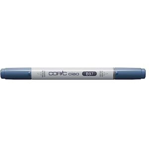 Copic Ciao Marker Typ B 97, Night Blue, univerzální zvýrazňovač rozvržení, se středně širokou a štětcovou špičkou Copic Ciao Marker Typ B 97, Night Blue, univerzální zvýrazňovač rozvržení, se středně širokou a štětcovou špičkou