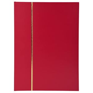 Exacompta 21143E Premium album na známky Classic s černými 32 stranami vkládací kniha z polokůže pro vaše hobby album známek červené, 16,5 x 22,5 cm Exacompta 21143E Premium album na známky Classic s černými 32 stranami vkládací kniha z polokůže pro vaše hobby album známek červené, 16,5 x 22,5 cm