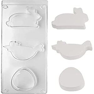 Rayher Odlévací forma kuřecí, zajíc, vejce, velikost motivu cca 5– 8 cm, betonová licí forma z PET, pro dekorační předměty nebo svíčky, k vylévání kreativním betonem, rasin prášek, vosk, mýdlo, Rayher Odlévací forma kuřecí, zajíc, vejce, velikost motivu cca 5– 8 cm, betonová licí forma z PET, pro dekorační předměty nebo svíčky, k vylévání kreativním betonem, rasin prášek, vosk, mýdlo,