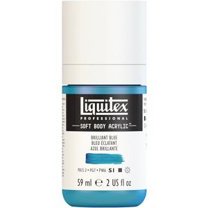 Liquitex 1959570 profesionální akrylová barva Soft Body – umělecká barva v krémové krycí konzistenci, vysoká pigmentace, stálobarevná a odolná proti stárnutí, 59 ml láhev – brilantní modrá Liquitex 1959570 profesionální akrylová barva Soft Body – umělecká barva v krémové krycí konzistenci, vysoká pigmentace, stálobarevná a odolná proti stárnutí, 59 ml láhev – brilantní modrá