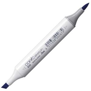 Copic Sketch Marker typ B – 39, Prussian Blue, profesionální zvýrazňovač štětců, se super bushovým hrotem a středním hrotem Copic Sketch Marker typ B – 39, Prussian Blue, profesionální zvýrazňovač štětců, se super bushovým hrotem a středním hrotem