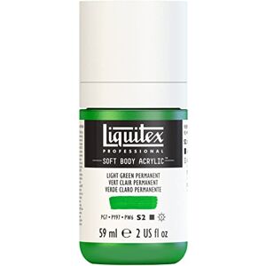 Liquitex 1959312 Profesionální akrylová barva Soft Body – umělecká barva v krémové krycí konzistenci, vysoká pigmentace, stálobarevná a odolná proti stárnutí, 59 ml láhev – světle zelená permanentní Liquitex 1959312 Profesionální akrylová barva Soft Body – umělecká barva v krémové krycí konzistenci, vysoká pigmentace, stálobarevná a odolná proti stárnutí, 59 ml láhev – světle zelená permanentní
