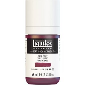 Liquitex 1959502 Profesionální akrylová barva Soft Body – umělecká barva v krémové krycí konzistenci, vysoká pigmentace, stálobarevná a odolná proti stárnutí, 59 ml láhev – tlumená fialová Liquitex 1959502 Profesionální akrylová barva Soft Body – umělecká barva v krémové krycí konzistenci, vysoká pigmentace, stálobarevná a odolná proti stárnutí, 59 ml láhev – tlumená fialová