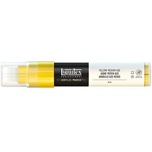 Liquitex 4610412 Professional Paint Marker, akrylový popisovač s vysoce pigmentovanou akrylovou barvou na bázi vody pro vnitřní a venkovní použití, široká špička žlutá střední Azo Liquitex 4610412 Professional Paint Marker, akrylový popisovač s vysoce pigmentovanou akrylovou barvou na bázi vody pro vnitřní a venkovní použití, široká špička žlutá střední Azo