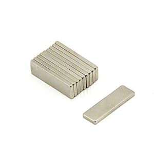 FIRST4MAGNETS N42 neodymový magnet – tloušťka 20 mm × 6 mm × 1,5 mm – 1,6 kg – balení po 10 FIRST4MAGNETS N42 neodymový magnet – tloušťka 20 mm × 6 mm × 1,5 mm – 1,6 kg – balení po 10