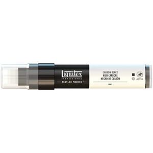 Liquitex 4610337 Professional Paint Marker, akrylový popisovač s vysoce pigmentovanou akrylovou barvou na bázi vody pro vnitřní a venkovní použití, široká špička – karbonová černá Liquitex 4610337 Professional Paint Marker, akrylový popisovač s vysoce pigmentovanou akrylovou barvou na bázi vody pro vnitřní a venkovní použití, široká špička – karbonová černá