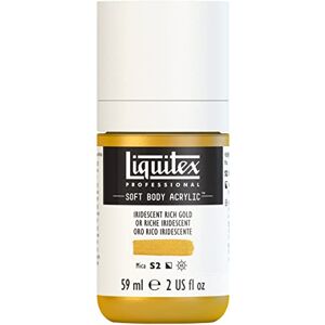 Liquitex 1959235 profesionální akrylová barva Soft Body – umělecká barva v krémové krycí konzistenci, vysoká pigmentace, stálobarevná a odolná proti stárnutí, 59 ml láhev – syté zlato Liquitex 1959235 profesionální akrylová barva Soft Body – umělecká barva v krémové krycí konzistenci, vysoká pigmentace, stálobarevná a odolná proti stárnutí, 59 ml láhev – syté zlato