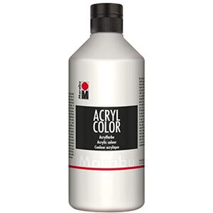 Marabu 12010075070 Akrylová barva bílá 500 ml, krémová akrylová barva na vodní bázi, rychleschnoucí, stálá na světle, voděodolná, k nanášení štětcem a houbou na plátno, papír a dřevo Marabu 12010075070 Akrylová barva bílá 500 ml, krémová akrylová barva na vodní bázi, rychleschnoucí, stálá na světle, voděodolná, k nanášení štětcem a houbou na plátno, papír a dřevo
