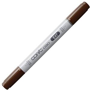 Copic Ciao Marker typ E – 47, tmavě hnědá, univerzální popisovač rozložení, se středně širokým a jedním štětcovým hrotem Copic Ciao Marker typ E – 47, tmavě hnědá, univerzální popisovač rozložení, se středně širokým a jedním štětcovým hrotem