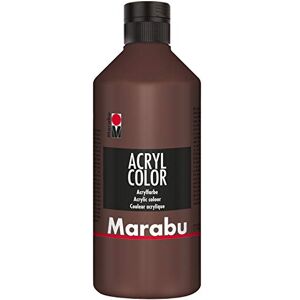 Marabu 12010075040 Akrylová barva středně hnědá 500 ml, krémová akrylová barva na vodní bázi, rychleschnoucí, stálá na světle, voděodolná, k nanášení štětcem a houbou na plátno, papír a dřevo Marabu 12010075040 Akrylová barva středně hnědá 500 ml, krémová akrylová barva na vodní bázi, rychleschnoucí, stálá na světle, voděodolná, k nanášení štětcem a houbou na plátno, papír a dřevo