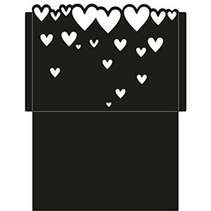 Creative Handwerk Geschenkbox Stanzschablone, Verpackung mit Herzen, Eigene Box, Schmuckbox, Adventskalender, Platzhalter oder andere Bastelprojekte herstellen, Silber, 12,7 x 15 cm Creative Handwerk Geschenkbox Stanzschablone, Verpackung mit Herzen, Eigene Box, Schmuckbox, Adventskalender, Platzhalter oder andere Bastelprojekte herstellen, Silber, 12,7 x 15 cm