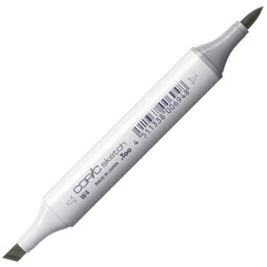 Copic Sketch Marker typ W 4, teple šedý č. 4, profesionální popisovač štětců, se super bush špičkou a středním hrotem Copic Sketch Marker typ W 4, teple šedý č. 4, profesionální popisovač štětců, se super bush špičkou a středním hrotem