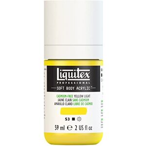Liquitex 1959889 profesionální akrylová barva Soft Body – umělecká barva v krémové krycí konzistenci, vysoká pigmentace, stálobarevná a odolná proti stárnutí, 59 ml láhev – bez kadmia, žlutá světlá Liquitex 1959889 profesionální akrylová barva Soft Body – umělecká barva v krémové krycí konzistenci, vysoká pigmentace, stálobarevná a odolná proti stárnutí, 59 ml láhev – bez kadmia, žlutá světlá