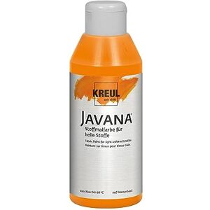 KREUL 91303 – Javana barva na textil pro světlé látky, 250ml sklo v oranžové barvě, hebká barva na bázi vody s krémovým charakterem, proniká hluboko do vláken, po fixaci lze prát KREUL 91303 – Javana barva na textil pro světlé látky, 250ml sklo v oranžové barvě, hebká barva na bázi vody s krémovým charakterem, proniká hluboko do vláken, po fixaci lze prát