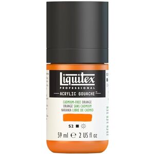 Liquitex Profesionální akrylový kvaš 2059892 bez kadmia oranžový, láhev 59 ml, matná akrylová barva s kvašovými vlastnostmi, vysoce krycí, vodotěsná a stálobarevná Liquitex Profesionální akrylový kvaš 2059892 bez kadmia oranžový, láhev 59 ml, matná akrylová barva s kvašovými vlastnostmi, vysoce krycí, vodotěsná a stálobarevná