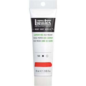 Liquitex 1045894 Professional Heavy Body akrylová barva v umělecké kvalitě s vynikající stálostí na světle v máslové konzistenci, 59 ml tuba – bez kadmia, červená střední Liquitex 1045894 Professional Heavy Body akrylová barva v umělecké kvalitě s vynikající stálostí na světle v máslové konzistenci, 59 ml tuba – bez kadmia, červená střední