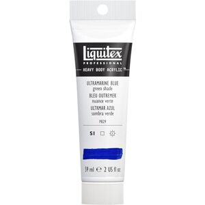 Liquitex 1045380 Professional Heavy Body akrylová barva v umělecké kvalitě s vynikající světlostálostí v máslové konzistenci, 59 ml tuba – ultramarínová modř zelený tón Liquitex 1045380 Professional Heavy Body akrylová barva v umělecké kvalitě s vynikající světlostálostí v máslové konzistenci, 59 ml tuba – ultramarínová modř zelený tón
