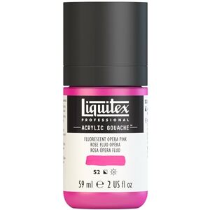 Liquitex Profesionální akrylový kvaš 2059987 růžová fluo, 59ml láhev, matná akrylová barva s kvašovými vlastnostmi, vysoce krycí, voděodolná a stálobarevná Liquitex Profesionální akrylový kvaš 2059987 růžová fluo, 59ml láhev, matná akrylová barva s kvašovými vlastnostmi, vysoce krycí, voděodolná a stálobarevná
