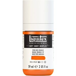 Liquitex 1959620 Professional akrylová barva Soft Body – umělecká barva v krémově krycí konzistenci, vysoká pigmentace, světlostálá a odolná proti stárnutí, 59ml láhev – oranžovo-červená, živá Liquitex 1959620 Professional akrylová barva Soft Body – umělecká barva v krémově krycí konzistenci, vysoká pigmentace, světlostálá a odolná proti stárnutí, 59ml láhev – oranžovo-červená, živá