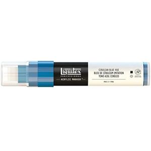 Liquitex 4610470 Professional Paint akrylové barvy, zvýrazňovač, umělecké pigmenty na kreslení, malování na papír, plátno, textilie, široký hrot, tloušťka linky 8–15 mm – Coelinově modrá Imit. Liquitex 4610470 Professional Paint akrylové barvy, zvýrazňovač, umělecké pigmenty na kreslení, malování na papír, plátno, textilie, široký hrot, tloušťka linky 8–15 mm – Coelinově modrá Imit.
