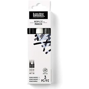 Liquitex 3699242 Professional Paint akrylové barvy popisovače, umělecké pigmenty na kreslení, malování na papír, plátno, textil, jemná krajka – 3 zvýrazňovače sada monochromatických Liquitex 3699242 Professional Paint akrylové barvy popisovače, umělecké pigmenty na kreslení, malování na papír, plátno, textil, jemná krajka – 3 zvýrazňovače sada monochromatických