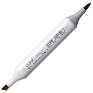 Copic Sketch Marker typ E 15, Dark Suntan, profesionální popisovač štětců, se super bush špičkou a středním hrotem Copic Sketch Marker typ E 15, Dark Suntan, profesionální popisovač štětců, se super bush špičkou a středním hrotem