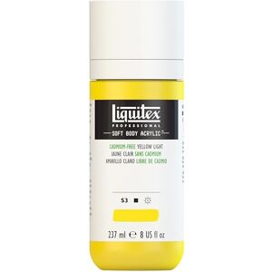 Liquitex 1923889 Professional akrylová barva Soft Body – umělecká barva v krémově krycí konzistenci, vysoká pigmentace, stálobarevná a odolná proti stárnutí, láhev 237 ml – bez kadmia, žlutá světlá Liquitex 1923889 Professional akrylová barva Soft Body – umělecká barva v krémově krycí konzistenci, vysoká pigmentace, stálobarevná a odolná proti stárnutí, láhev 237 ml – bez kadmia, žlutá světlá