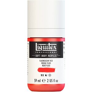 Liquitex 1959983 Profesionální akrylová barva Soft Body – umělecká barva v krémové krycí konzistenci, vysoká pigmentace, stálobarevná a odolná proti stárnutí, 59 ml láhev – červená Fluo Liquitex 1959983 Profesionální akrylová barva Soft Body – umělecká barva v krémové krycí konzistenci, vysoká pigmentace, stálobarevná a odolná proti stárnutí, 59 ml láhev – červená Fluo