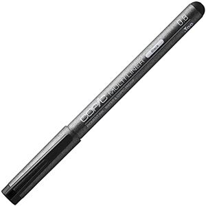 Copic Multiliner 0,8 mm, černý, fineliner s jemnou špičkou a voděodolným pigmentovým inkoustem Copic Multiliner 0,8 mm, černý, fineliner s jemnou špičkou a voděodolným pigmentovým inkoustem